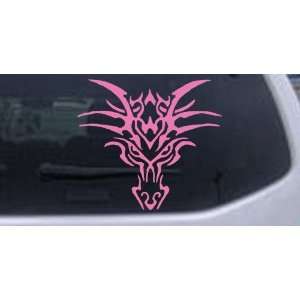  Tribal Dragon Car Window Wall Laptop Decal Sticker    Pink 