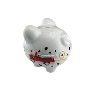  Fire Truck Ceramic Piggy Bank Toys & Games