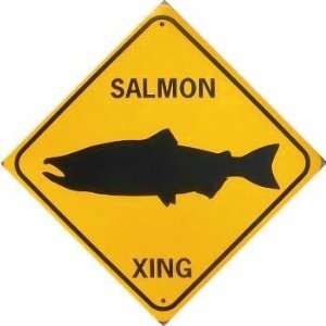  SALMON XING Aluminum Sign