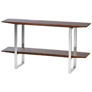   Four Rectangle Console With Brushed Steel Legs