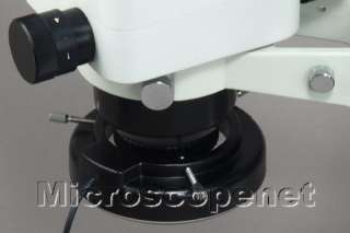 80x Boom Stand Zoom Stereo Microscope 144 LED Light  