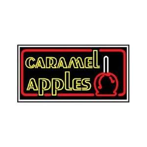 Caramel Apples Backlit Sign 15 x 30