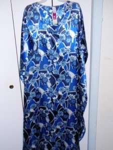 Womans Satiny Caftans  One Size Fits Most  NEW w/Tags  