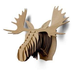  Fred The Moose Recycled Cardboard Sculpture Brown Medium 