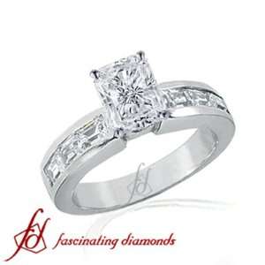   Radiant Cut Diamond Engagement Ring 14K SI1 EGL Fascinating Diamonds
