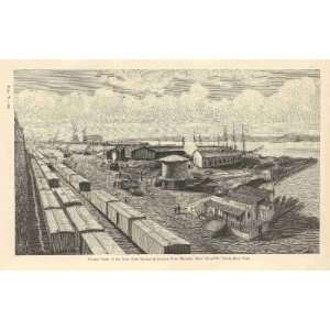  1889 Railway Freight Car Service Trains Locomotives 