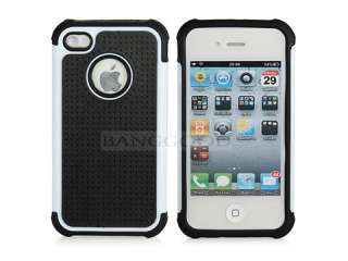  Armor High Impact Combo Hard Case Cover Soft Gel Skin For iPhone 4 