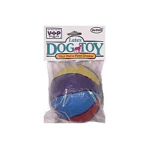  Vo Toys Latex Rainbow Basketball Dog Toy