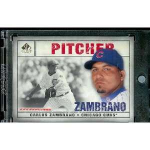  2008 SP Legendary Cuts # 54 Carlos Zambrano ( Cubs ) MLB 