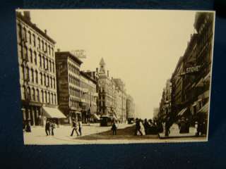 State Street Chicago 1880s photo postcard  