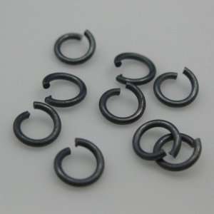  Oxidized Sterling Silver Open Jump Rings 22ga 5mm (20pcs 