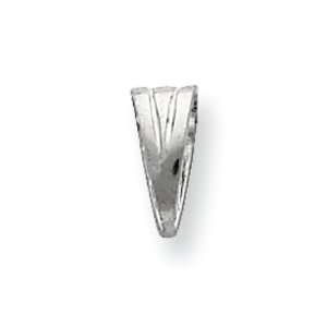  Sterling Silver 4.8mm Fancy Casted Bail Jewelry