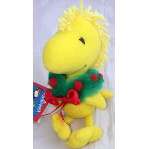 7 Woodstock Plush with Christmas Wreath Toys & Games