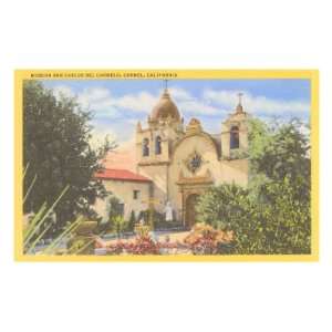  San Carlos Mission, Carmel, California Premium Poster 