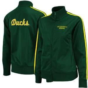  Oregon Ducks Ladies Green Carrier Full Zip Track Jacket 
