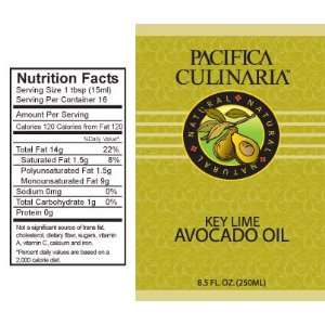  Pacifica Culinarias Key Lime Avocado Oil Health 