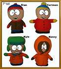 pcs South Park Plush Set /Kenny, Kyle, Eric Cartman, Stan/Stuffed 