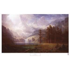 Mt. Whitney Finest LAMINATED Print Albert Bierstadt 38x24