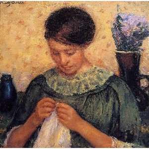   name Woman Sewing, By Cassatt Mary  