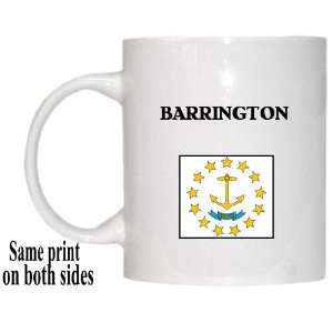 US State Flag   BARRINGTON, Rhode Island (RI) Mug 