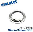 af confirm nikon f mount lens to canon eos for