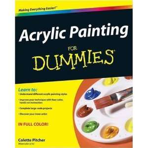  Acrylic Painting For Dummies [Paperback] Colette Pitcher Books