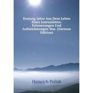   Von (German Edition) Heinrich Pollak  Books