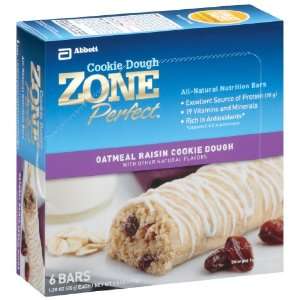  ZonePerfect Cookie Dough, Oatmeal Raisin Bar, 6 Count 