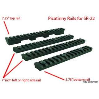 Top Bottom Side Rails combo for SR22 SR 22 Hand guard  