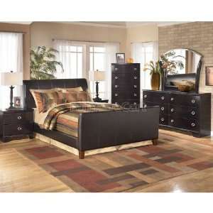  Pinella Bedroom Set w/ Stanwick Upholstered Bed by Ashley 