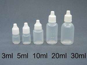 50) Plastic Eye Dropper Bottle squeeze bottle 3 ml  