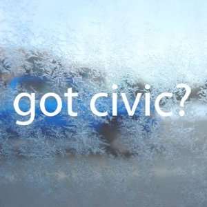 Got Civic? White Decal Race Jdm Lancer Laptop Window White 