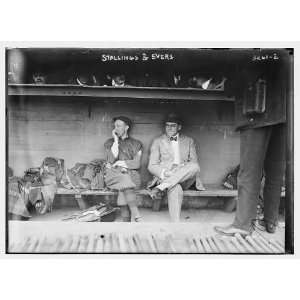  Photo George Stallings, manager, and Johnny Evers, player 