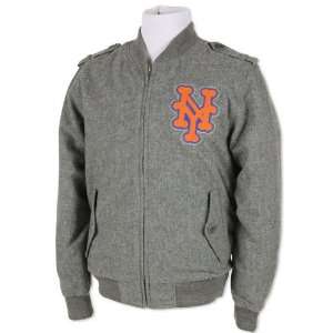 MLB New York Mets Mitchell & Ness Cutter Track Jacket Cooperstown Mens 