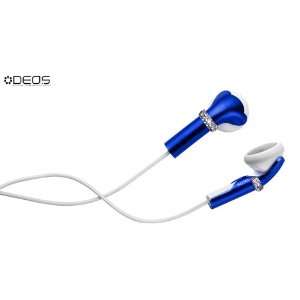  Brand New DEOS iPhone and iPod earphone covers Hot Blue 