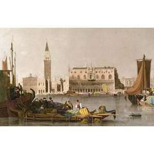 City of Venice Etching Prout, Samuel Le Keux, Henry Topographical 