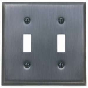 Baldwin 4761.CD Classic Square Bevel Design Double Toggle Switch Plate 
