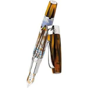 Montegrappa St.Moritz Limited Edition Woods Sterling Silver Fountain 