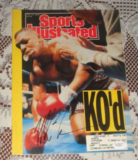 HOF Boxer Mike Tyson Signed Feb 1990 Sports Illustrated JSA Witnessed 