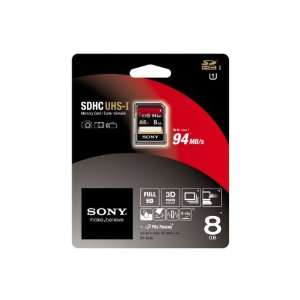 8GB UHS 1 Secure Digital (SDHC) Memory Card   94MB/sec transfer speeds