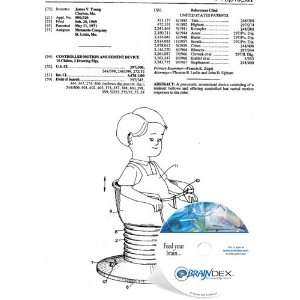  NEW Patent CD for CONTROLLED MOTION AMUSEMENT DEVICE 