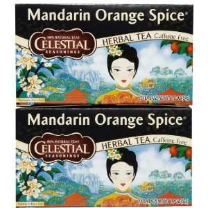 Celestial Seasonings Mandarin Orange Spice Tea Bags, 20 ct, 2 pk