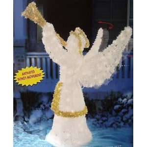  48 Animated Glistening Heavenly Angel Yard Sculpture 