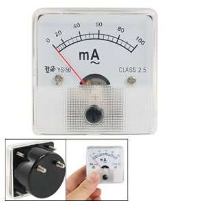  Ac 0 100ma Square Panel Analog Ampere Meter Ammeter Ys 50 
