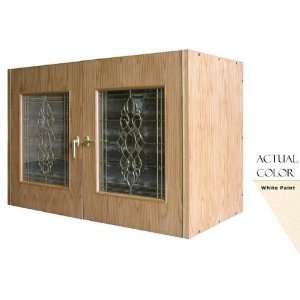   Vino 296b w 224 Bottle Wine Cellar   Glass Doors / White Cabinet