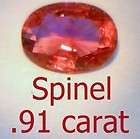 Unheated Red Spinel Gemstone Faceted 8