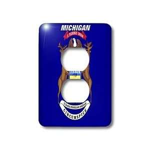 Florene State Flags   State Flag Of Michigan   Light Switch Covers   2 