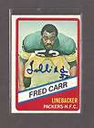 GREEN BAY PACKERS FRED CARR 1976 TOPPS WONDER MT LOT  