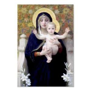  Bouguereau   La Vierge au Lys Print