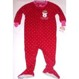    Carters Footed Pajamas Blanket Sleeper   24 Months Red Baby